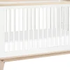 Babyletto Scoot 3-in-1 Convertible Crib w/Toddler Bed Conversion Kit - White / Washed Natural