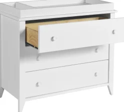 Babyletto Sprout 3-Drawer Changer Dresser w/Removable Changing Tray - White