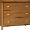 Babyletto Sprout 3-Drawer Changer Dresser w/Removable Changing Tray - Chestnut / Natural