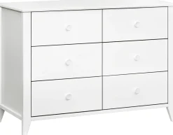 Babyletto Sprout 6-Drawer Double Dresser - White