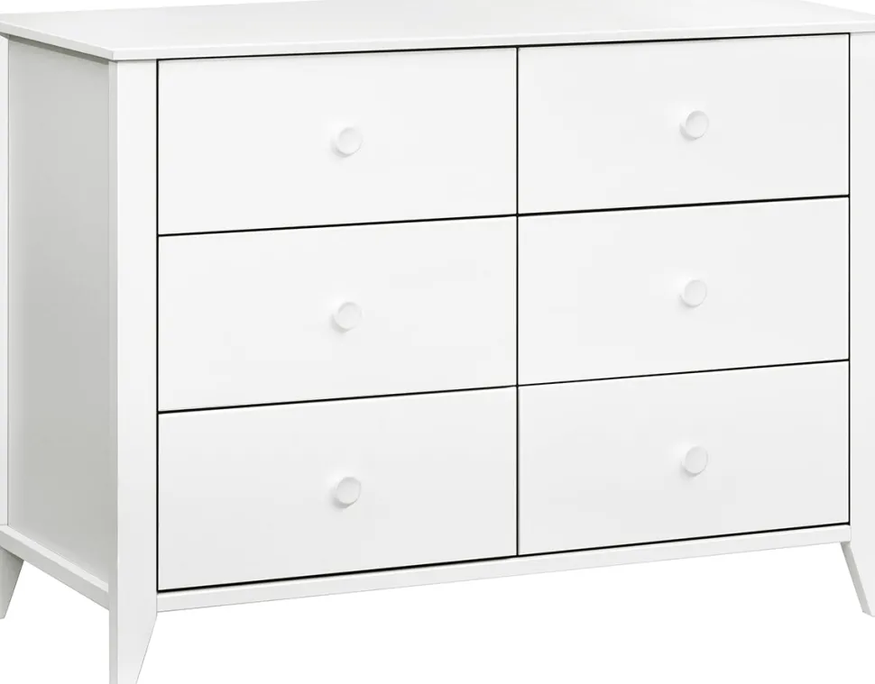 Babyletto Sprout 6-Drawer Double Dresser - White