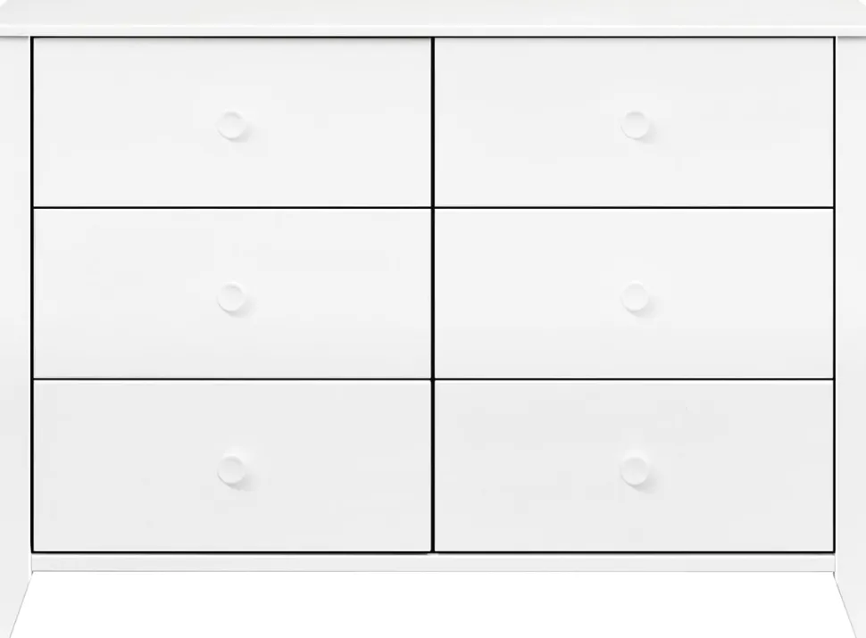 Babyletto Sprout 6-Drawer Double Dresser - White