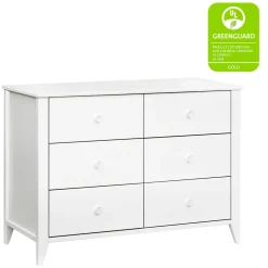 Babyletto Sprout 6-Drawer Double Dresser - White