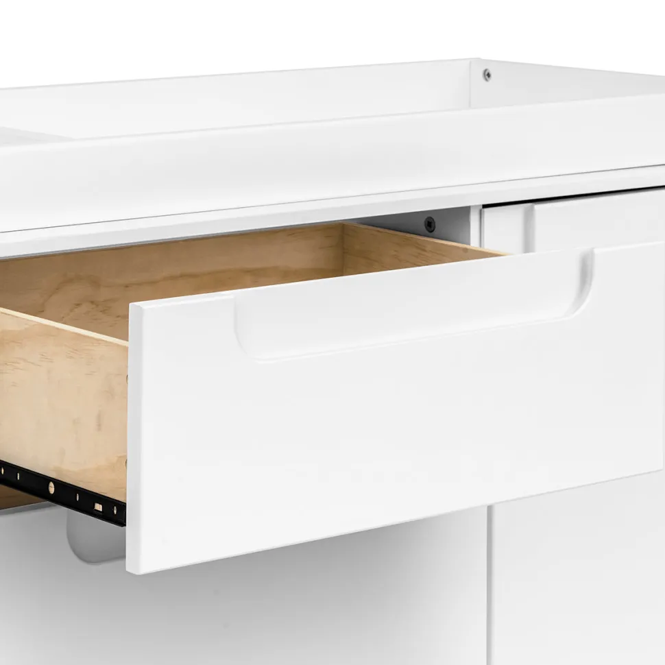 Babyletto Yuzu 3-Drawer Changer Dresser, KD w/Removable Changing Tray - White
