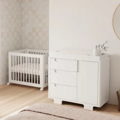 Babyletto Yuzu 3-Drawer Changer Dresser, KD w/Removable Changing Tray - White