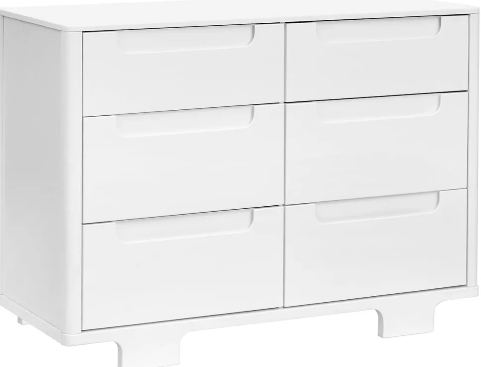 Babyletto Yuzu 6-Drawer Dresser, KD - White