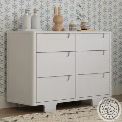 Babyletto Yuzu 6-Drawer Dresser, KD - White