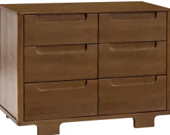 Babyletto Yuzu 6-Drawer Dresser, KD - Natural Walnut