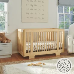 Babyletto Yuzu 8-in-1 Convertible Crib with All-Stages Conversion Kit - Natural
