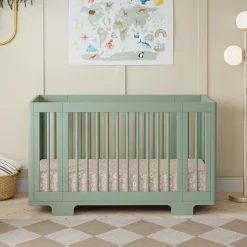 Babyletto Yuzu 8-in-1 Convertible Crib with All-Stages Conversion Kit - Light Sage