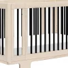 Babyletto Yuzu 8-in-1 Convertible Crib with All-Stages Conversion Kit - Washed Natural / Black