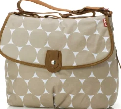 Babymel Satchel Diaper Bag - Beige Dot