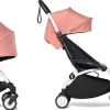 Babyzen YOYO2 Ultra Compact Complete 6+ Stroller with Bassinet Bundle - White/Ginger