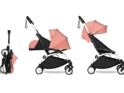Babyzen YOYO2 Ultra Compact Complete 0+/6+ Stroller - White / Ginger