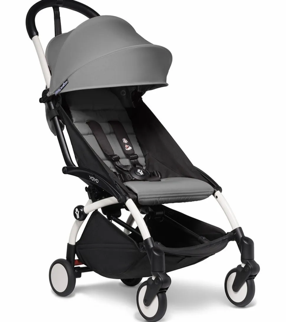 Babyzen YOYO2 Ultra Compact 6+ Stroller (One Box) - White / Grey