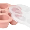 BEABA Multiportions Silicone Baby Food Freezer Tray, 3oz - Rose