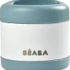 BEABA Stainless Steel Insulated Jar, 16 oz - Baltic Blue / Cloud