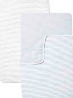 BEABA x Shnuggle Bedside Sleeper Infant Crib Bedding Set - Cloud