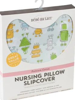 Bebe au Lait Simple Nursing Pillow Cover - Robots