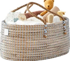 BEBE BASK LILY Diaper Caddy - Dove