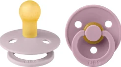 BIBS Original Colour Pacifier, 2 Pack - Dusky Lilac/Heather - Size 2 (6+ m)