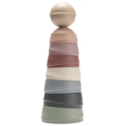 BIBS Wobbly Tower Pastel Rainbow