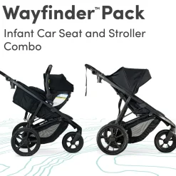 BOB Wayfinder + Champ ClickTight Travel System - Nightfall