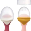 Boon PULP Silicone Feeder 2-pack - Mauve / Pink