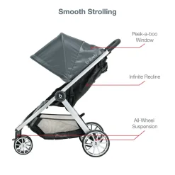 Britax B-Lively & B-Safe Gen2 FlexFit Travel System - Fog (SafeWash)
