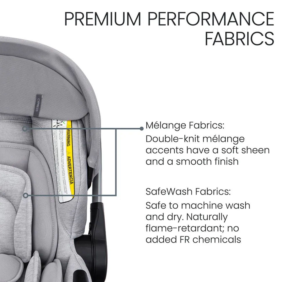 Britax Cypress Infant Car Seat with Alpine Anti-Rebound Base - Ponte Stone