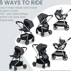 Britax Grove Modular Stroller - Pindot Stone