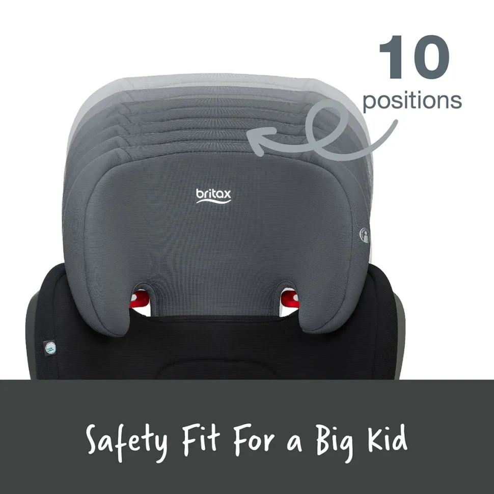 Britax Highpoint 2-Stage Belt Positioning Booster Car Seat - Black Ombre