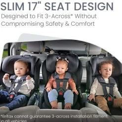 Britax Poplar Narrow Convertible Car Seat - Stone Onyx
