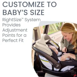 Britax Willow Brook S+ Travel System with Alpine Anti-Rebound Base - Sand Onyx