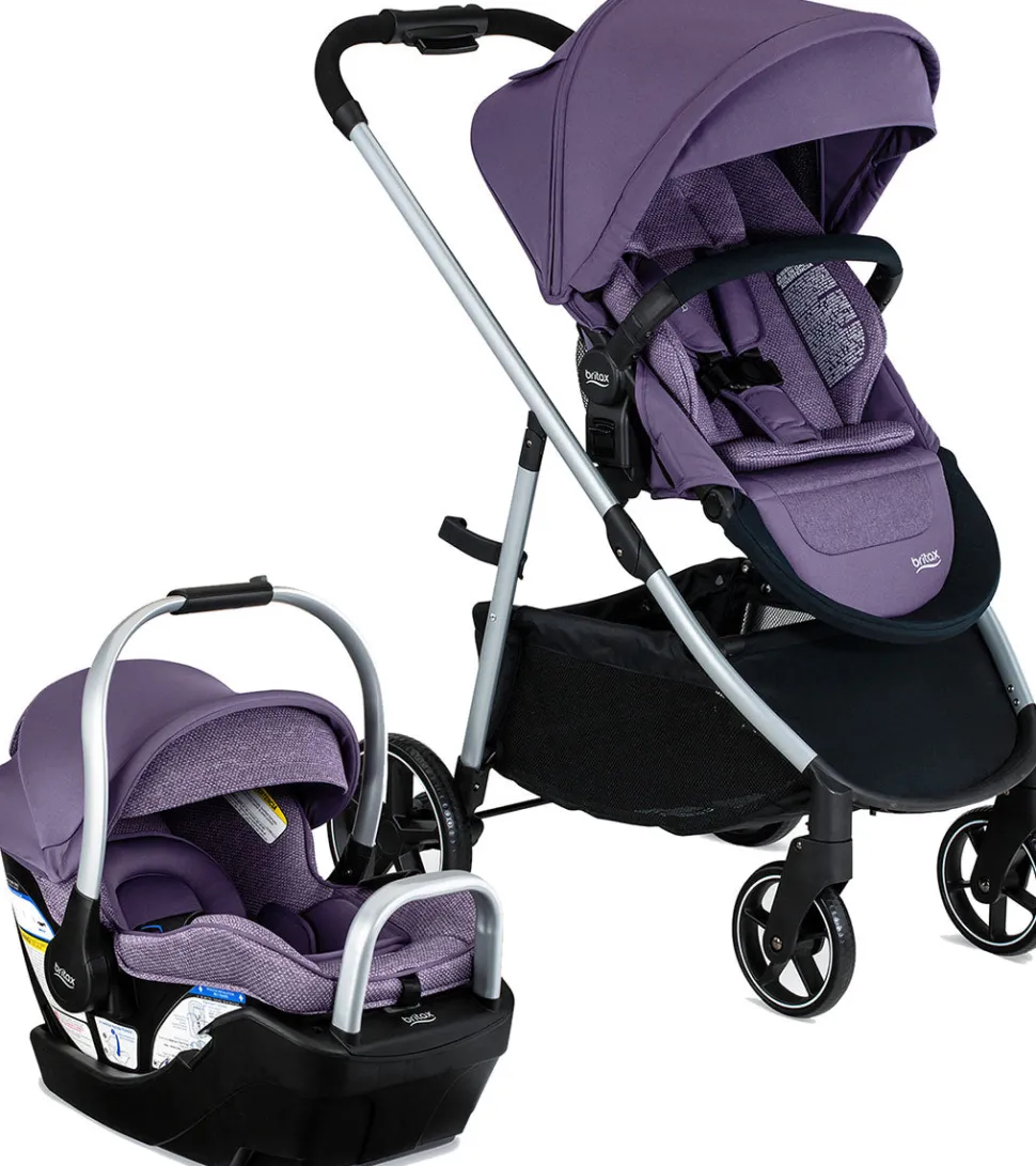 Britax Willow Grove SC Travel System - Pindot Iris