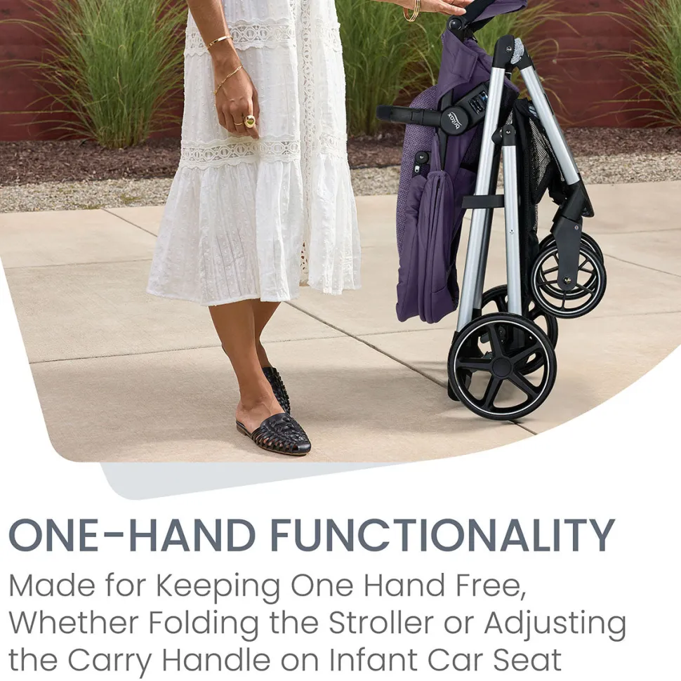 Britax Willow Grove SC Travel System - Pindot Iris