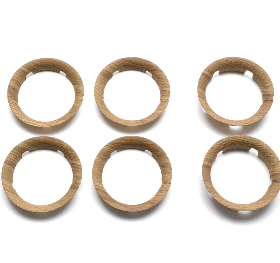 Bugaboo Bee 5 Wheel Caps - Wood