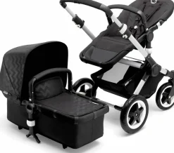 Bugaboo Buffalo Stroller - Silver/Shiny Chevron - D