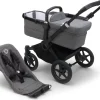 Bugaboo Donkey 5 Base - Black / Grey Melange
