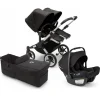 Bugaboo Donkey 5 Duo + Turtle Air Shield Travel System Bundle - Aluminum / Midnight Black / Midnight Black / Black