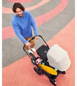 Bugaboo Donkey 5 Mono Complete Single-to-Double Stroller - Black / Midnight Black / Misty White