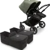 Bugaboo Donkey 5 Twin Complete Stroller Bundle - Black / Midnight Black / Forest Green