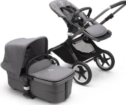 Bugaboo Fox3 Complete Stroller (One Box) - Graphite / Grey Melange / Grey Melange
