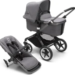 Bugaboo Fox3 Complete Stroller (One Box) - Graphite / Grey Melange / Grey Melange