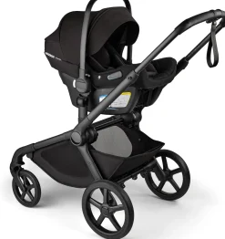 Bugaboo Kangaroo Complete + Turtle Air Shield By Nuna Travel System Bundle - Black / Midnight Black / Midnight Black / Black