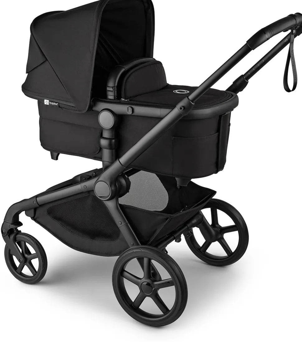 Bugaboo Kangaroo Complete + Turtle Air Shield By Nuna Travel System Bundle - Black / Midnight Black / Midnight Black / Black
