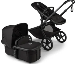 Bugaboo Kangaroo Complete Single-to-Double Stroller - Black / Midnight Black / Midnight Black