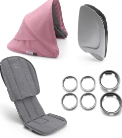 Bugaboo OPEN BOX Ant Style Set - Grey Melange/Pink Melange