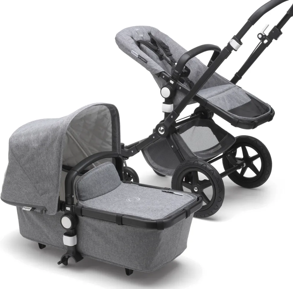 Bugaboo OPEN BOX Cameleon 3 Plus Classic Stroller - Black/Grey Melange