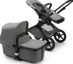 Bugaboo OPEN BOX Fox2 Complete Stroller - Classic - Black/Grey Melange